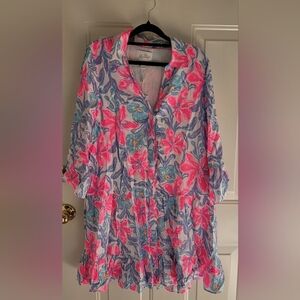 NWT LILLY PULITZER DRESS SIZE 8. BEACHSIDE HAVEN. DIANTHA TUNIC DRESS. SRP 198.